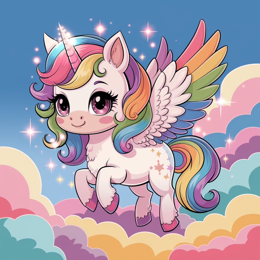 Unicorn kleurplaat