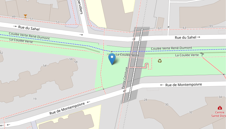 Adresse Jardin Sahel
Lien vers: https://www.openstreetmap.org/search?query=60%20rue%20du%20sahel%2075012#map=19/48.84049/2.40761